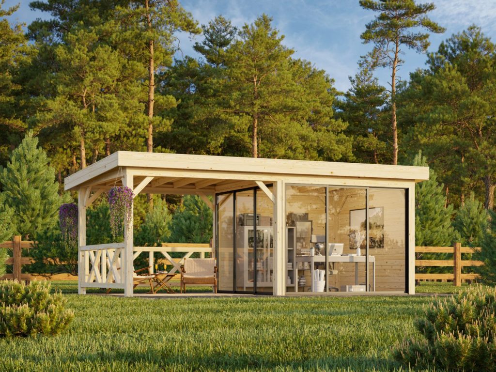 Lenna 403 Slide Gazebo 16.6m2 From Cabins Unlimited