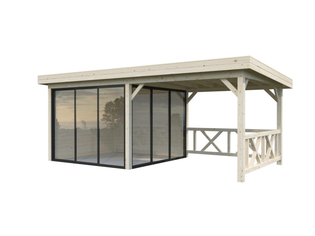 Lenna 403 Slide Gazebo 16.6m2 From Cabins Unlimited Right