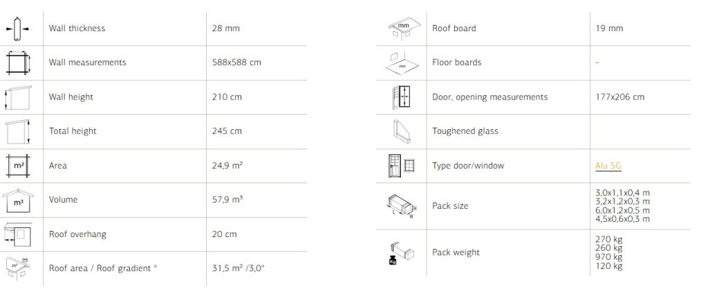Lenna 423 Slide 24.9m2 L Shape From Cabins Unlimited Specifications