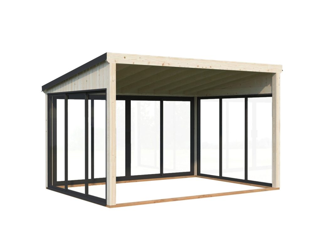 Lumi 11.6 Conservatory Extension From Cabins Unlimited Natural Back