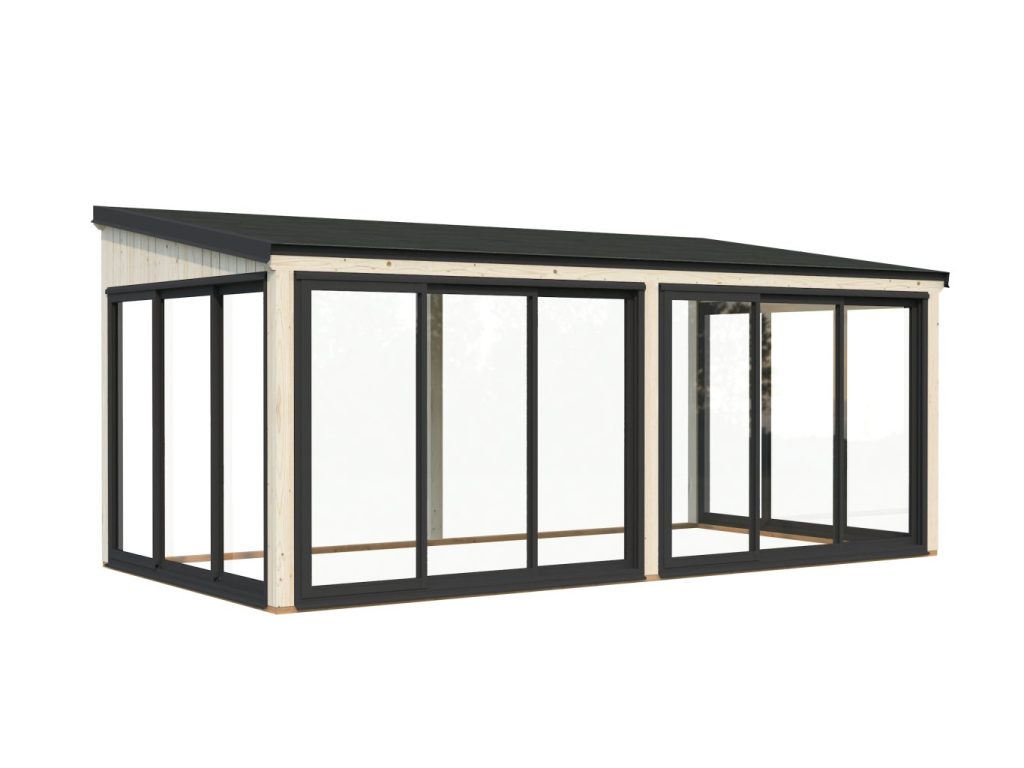 Lumi 16.2m2 Double Glazed Conservatory Extension From Cabins Unlimited Front