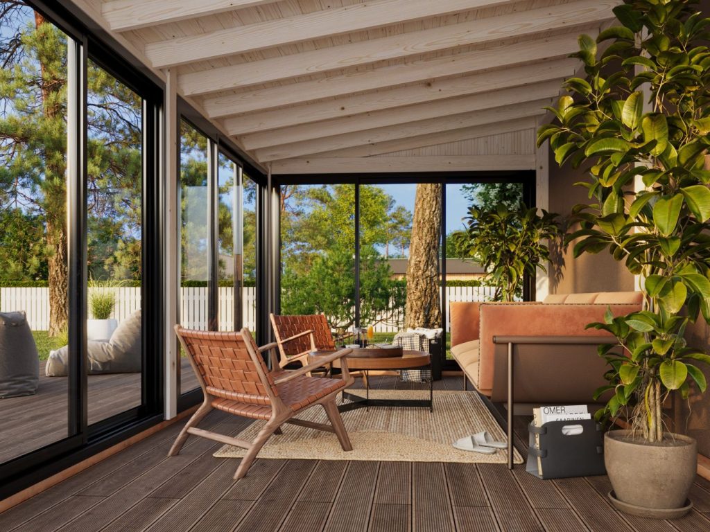 Lumi 16.2m2 Double Glazed Conservatory Extension From Cabins Unlimited Inside
