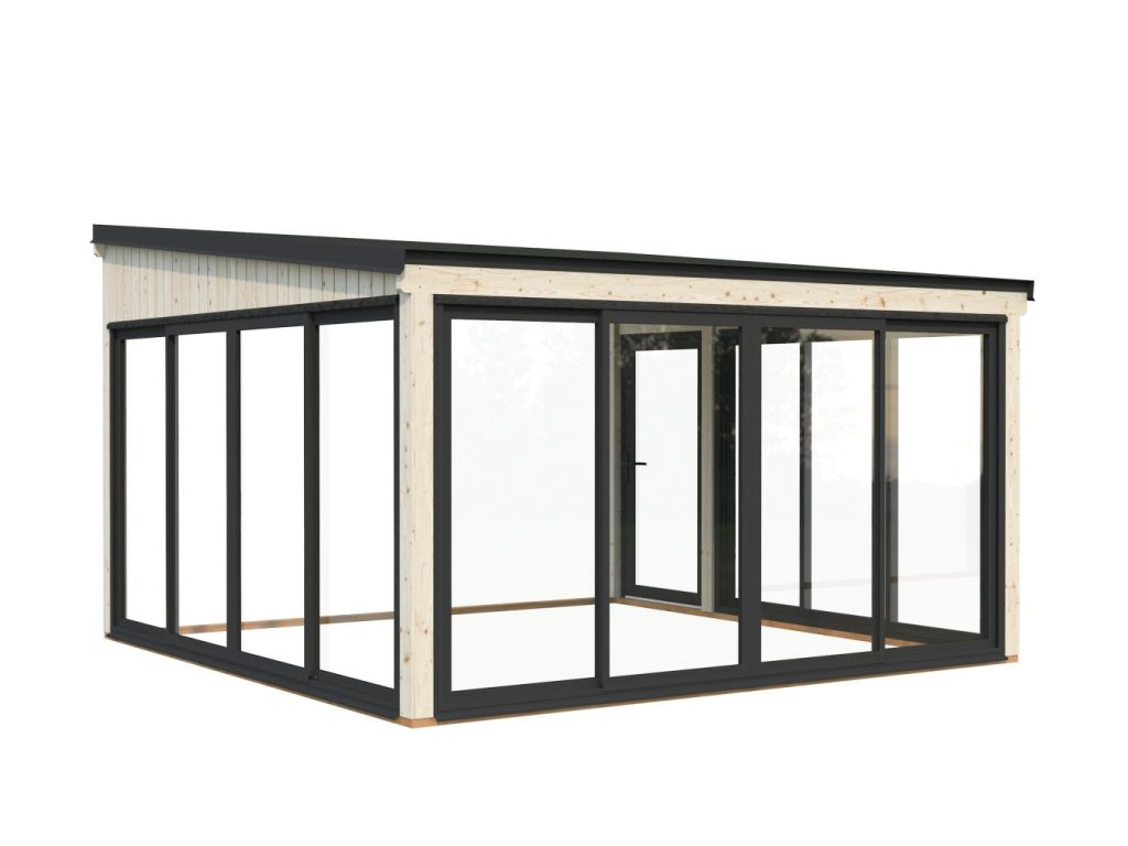 Lumi 16.6m2 Conservatory Extension From Cabins Unlimited Front