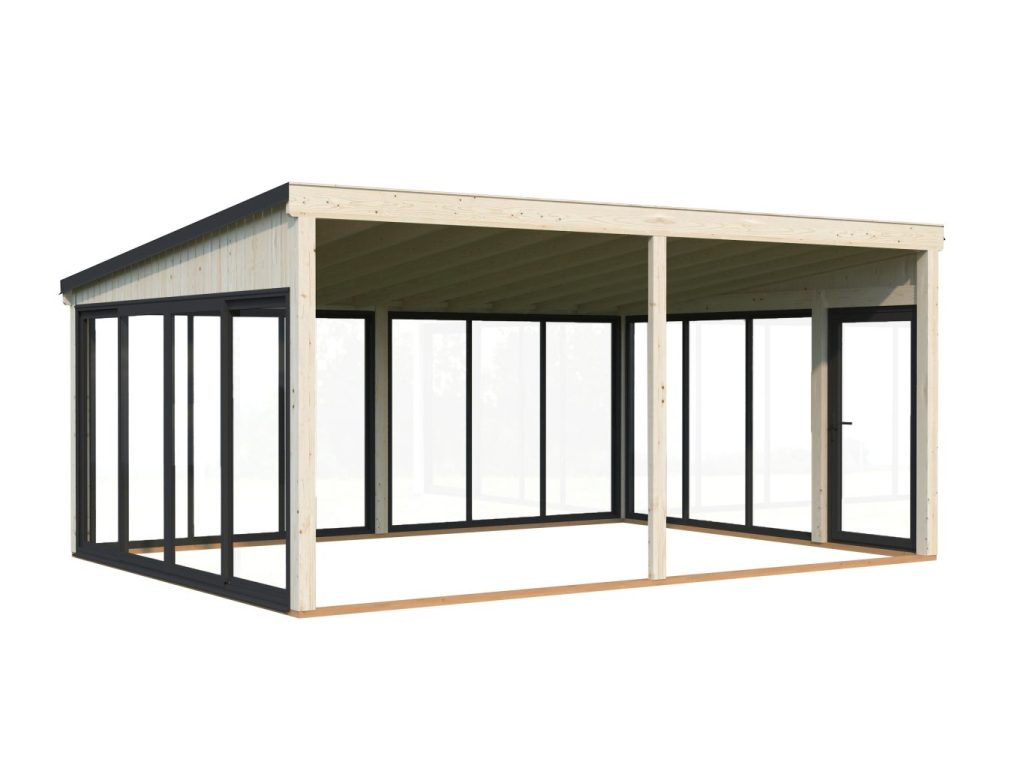 Lumi 23.3m2 Extension From Cabins Unlimited Back
