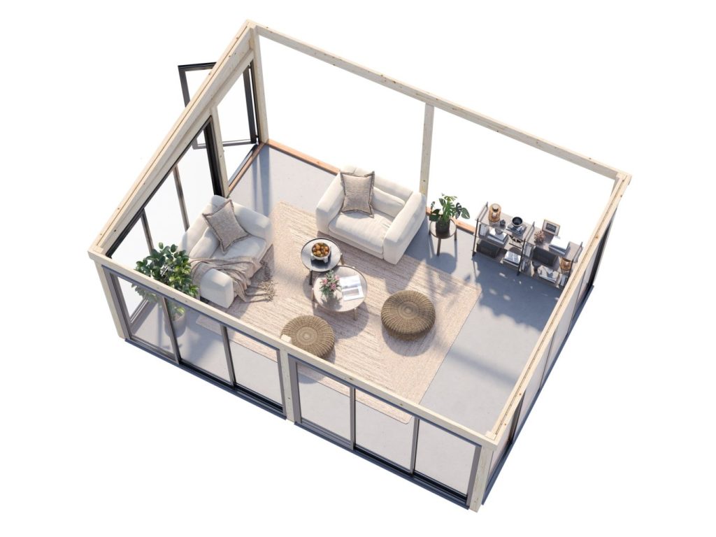 Lumi 23.3m2 Extension From Cabins Unlimited Cutout
